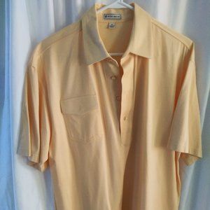 PETER MILLAR MENS POLO SHIRT BOTTON DOWN SIZE M